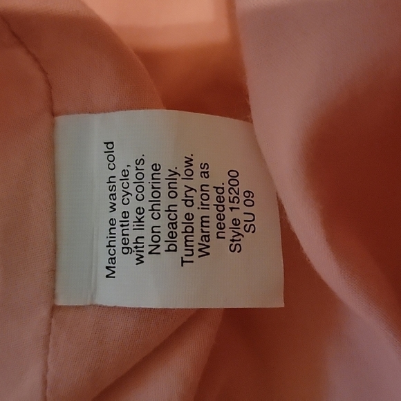 𝅺j.crew White/Salmon Ombre Cotton Strapless Dress Size 4 - Picture 7 of 7